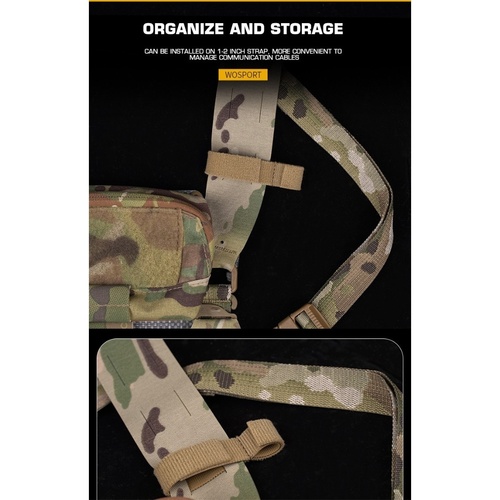 DynamicsHPA - Airsoftový krám, Airsoft zbraně, střelivo, vybavení - WST organizér na kabely, 6 ks - Černá