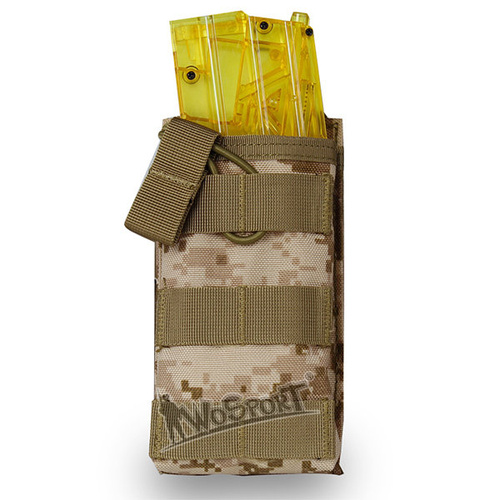 DynamicsHPA - Airsoftový krám, Airsoft zbraně, střelivo, vybavení - Sumka Single MOLLE na zásobník M4/M16 otevřená - černá