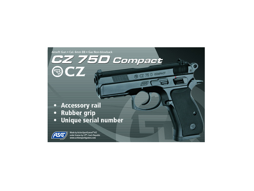 DynamicsHPA - Airsoftový krám, Airsoft zbraně, střelivo, vybavení - CZ 75D Compact, plynová - pevný závěr