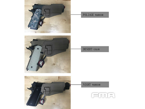 DynamicsHPA - Airsoftový krám, Airsoft zbraně, střelivo, vybavení - FMA opaskové pouzdro CQC Serpa Holster (TM Hi-Capa / Warrior), pravé - Písková