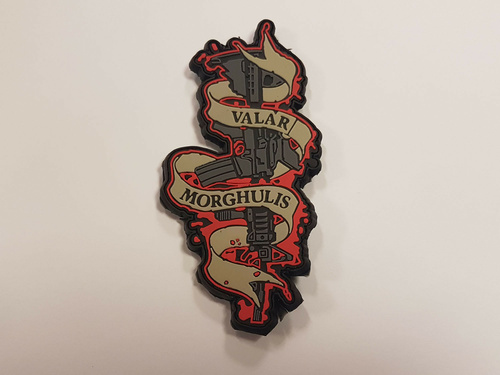 DynamicsHPA - Airsoftový krám, Airsoft zbraně, střelivo, vybavení - Patch PVC 3D gumový Valar Morghulis