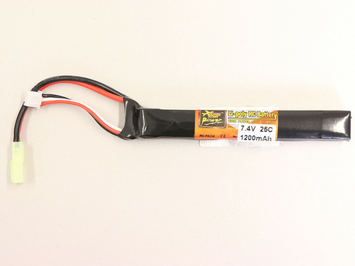 DynamicsHPA - Airsoftový krám, Airsoft zbraně, střelivo, vybavení - Li-Pol baterie X-Cell 7,4V 1200mAh, 25C - Stick (buffer)