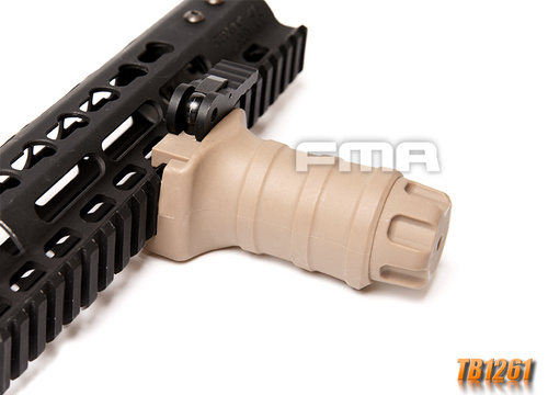 DynamicsHPA - Airsoftový krám, Airsoft zbraně, střelivo, vybavení - FMA QD krátká taktická rukojeť STUBBY grip na RIS lištu - Písková