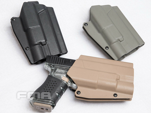 DynamicsHPA - Airsoftový krám, Airsoft zbraně, střelivo, vybavení - FMA kydexové pouzdro / holster (se svítilnou typu X300), pravé - MC