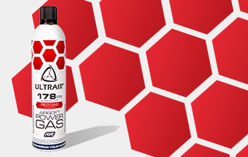 DynamicsHPA - Airsoftový krám, Airsoft zbraně, střelivo, vybavení - Plyn ULTRAIR Red Power Gas (178 PSI) - 570ml (36ks)