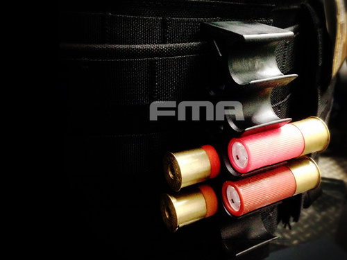 DynamicsHPA - Airsoftový krám, Airsoft zbraně, střelivo, vybavení - FMA držák na patrony do brokovnice na opasek / MOLLE - Černá