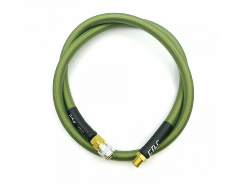 DynamicsHPA - Airsoftový krám, Airsoft zbraně, střelivo, vybavení - EPeS HPA hadice S a F s opletem, 100 cm, QD Foster  plus  1/8 NPT - Zelená (Olive Drab)