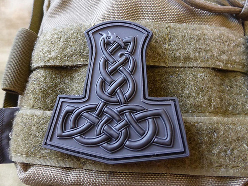DynamicsHPA - Airsoftový krám, Airsoft zbraně, střelivo, vybavení - Nášivka Dragon Thors Hammer plast velcro