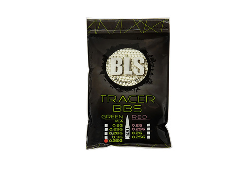 DynamicsHPA - Airsoftový krám, Airsoft zbraně, střelivo, vybavení - 20x kuličky BLS BIO Tracer 0,32g, 3120 BBs - Zelené nasvětlovací (krabice)