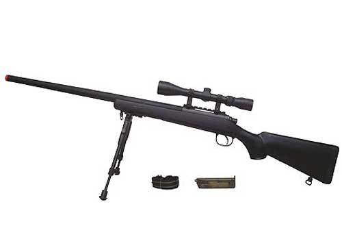 DynamicsHPA - Airsoftový krám, Airsoft zbraně, střelivo, vybavení - MB03D Sniper - černá  plus  optika  plus  dvojnožka