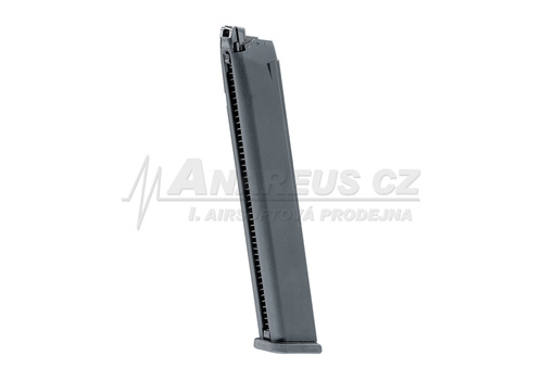 DynamicsHPA - Airsoftový krám, Airsoft zbraně, střelivo, vybavení - Umarex dlouhý plynový zásobník pro Glock 18c GBB, 50 BBs - Černá