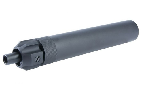 DynamicsHPA - Airsoftový krám, Airsoft zbraně, střelivo, vybavení - Angry Gun QD tlumič pro KSC / KWA Umarex MP7 A1 GBB, 12 plus  mm (CW) - Černá