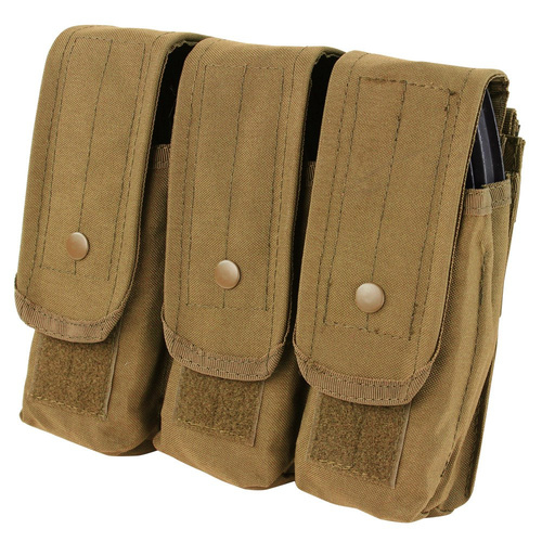 DynamicsHPA - Airsoftový krám, Airsoft zbraně, střelivo, vybavení - Sumka MOLLE trojitá na zásobníky AK COYOTE BROWN