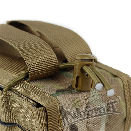 DynamicsHPA - Airsoftový krám, Airsoft zbraně, střelivo, vybavení - Sumka Double MOLLE na dva zásobníky M4/M16 otevřená - zelená
