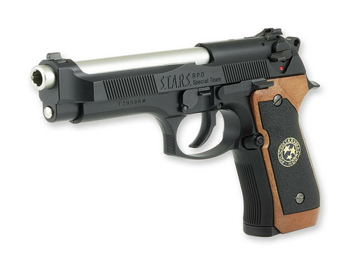 DynamicsHPA - Airsoftový krám, Airsoft zbraně, střelivo, vybavení - TM GBB plynová pistole Model 92 Samurai Edge STD High Grade - Černá