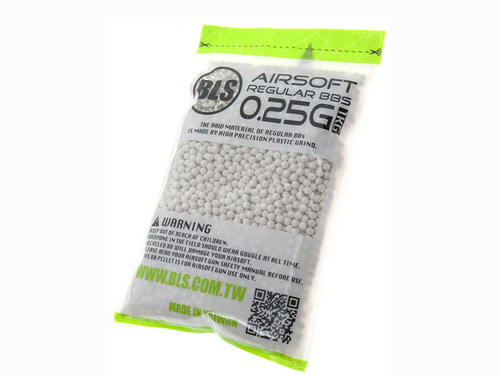 DynamicsHPA - Airsoftový krám, Airsoft zbraně, střelivo, vybavení - 20x kuličky BLS Precision 0,25g, 4000 BBs - Bílé (krabice)