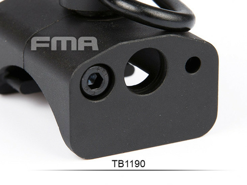 DynamicsHPA - Airsoftový krám, Airsoft zbraně, střelivo, vybavení - FMA QD montážní báze popruhu pro P90 / SSR90, nízká - Černá