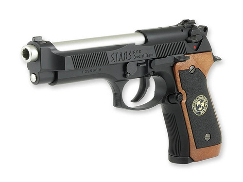 DynamicsHPA - Airsoftový krám, Airsoft zbraně, střelivo, vybavení - TM GBB plynová pistole Model 92 Samurai Edge STD - Černá