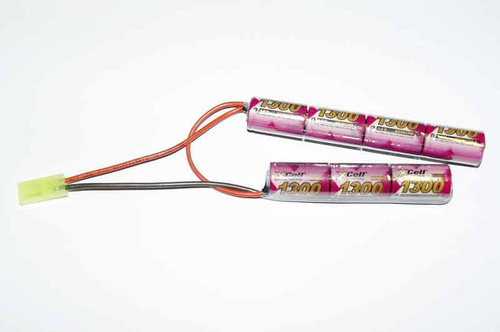 DynamicsHPA - Airsoftový krám, Airsoft zbraně, střelivo, vybavení - Baterie XCell 8,4V / 1300mAh dvojdílná - Mini typ