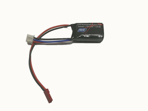 DynamicsHPA - Airsoftový krám, Airsoft zbraně, střelivo, vybavení - Li-Pol baterie ASG 7,4V 250mAh, 20C, JST - HPA FCU