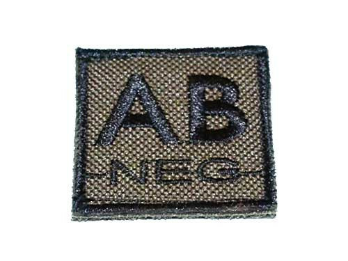 DynamicsHPA - Airsoftový krám, Airsoft zbraně, střelivo, vybavení - ID. Krevní skupiny na suchý zip AB-NEG - olivová