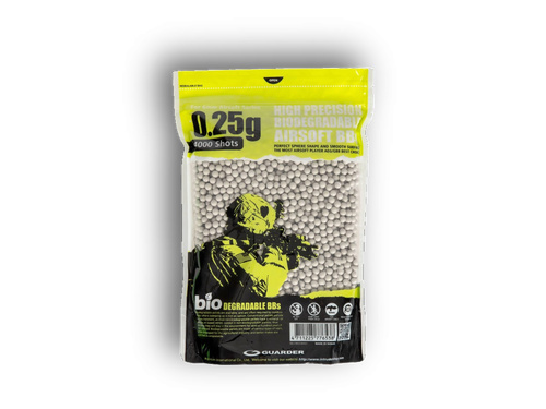 DynamicsHPA - Airsoftový krám, Airsoft zbraně, střelivo, vybavení - Guarder Biodegradable kuličky 0,25g 4000bb - 15ks