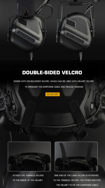 DynamicsHPA - Airsoftový krám, Airsoft zbraně, střelivo, vybavení - WoSport aktivní headset Gen5  plus  montáž na helmu FAST - Zelená