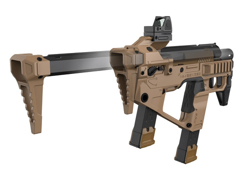 DynamicsHPA - Airsoftový krám, Airsoft zbraně, střelivo, vybavení - SRU - Airsoft PDW P320 Conversion Kit pro WE F17/F18 - Pískový