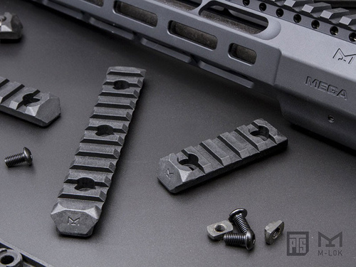 DynamicsHPA - Airsoftový krám, Airsoft zbraně, střelivo, vybavení - PTS RIS lišta M-LOK (1kus) - 9Slots