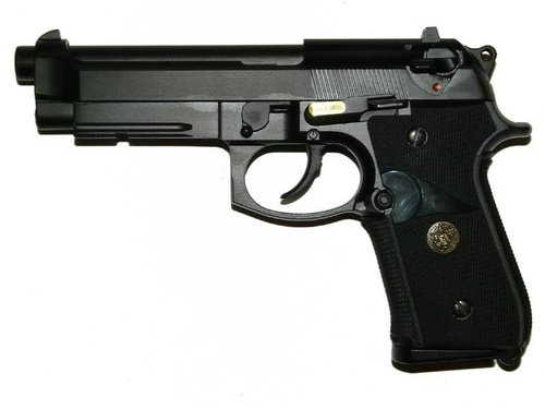 DynamicsHPA - Airsoftový krám, Airsoft zbraně, střelivo, vybavení - WE GBB CO2 pistole M9A1 - Černá