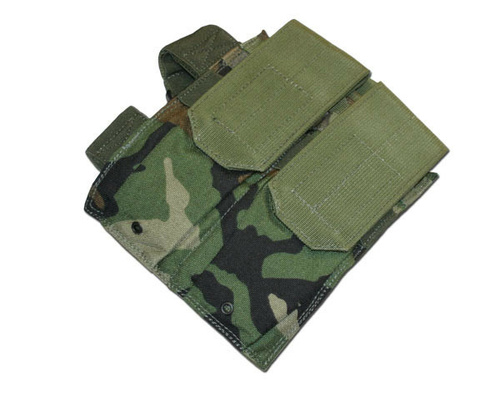 DynamicsHPA - Airsoftový krám, Airsoft zbraně, střelivo, vybavení - Sumka na dva zásobníky pro P90, AK, woodland
