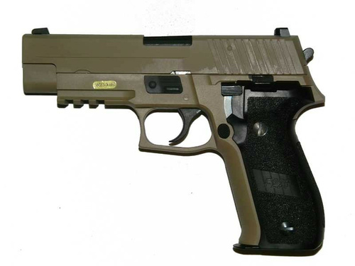 DynamicsHPA - Airsoftový krám, Airsoft zbraně, střelivo, vybavení - WE GBB plynová pistole SIG P226 MK25 - Písková