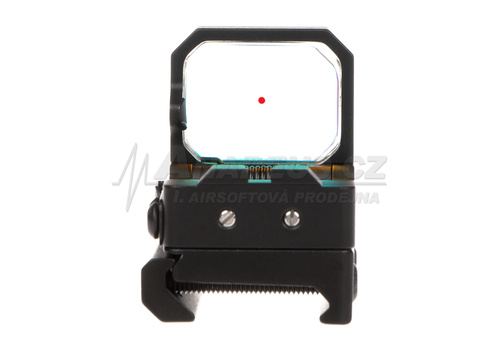 DynamicsHPA - Airsoftový krám, Airsoft zbraně, střelivo, vybavení - Kolimátor Flip Dot Reflex Sight, červené podsvícení, černý