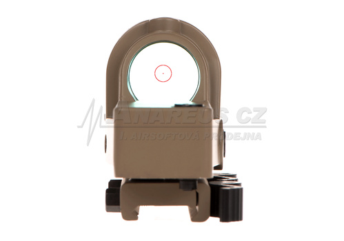DynamicsHPA - Airsoftový krám, Airsoft zbraně, střelivo, vybavení - Kolimátor M21 Reflex Sight, červené podsvícení, pískový