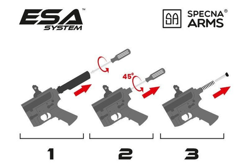 DynamicsHPA - Airsoftový krám, Airsoft zbraně, střelivo, vybavení - SA M4 PDW Carbine Keymod (RRA SA-E12 EDGE(TM)) - Chaos Grey