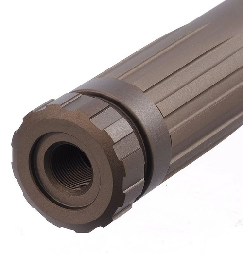 DynamicsHPA - Airsoftový krám, Airsoft zbraně, střelivo, vybavení - AAP01 tlumič levotočivý (-14mm) - pískový