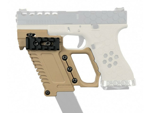 DynamicsHPA - Airsoftový krám, Airsoft zbraně, střelivo, vybavení - WST ergonomický kit GB-37 RIS pro G-series pistole - Písková