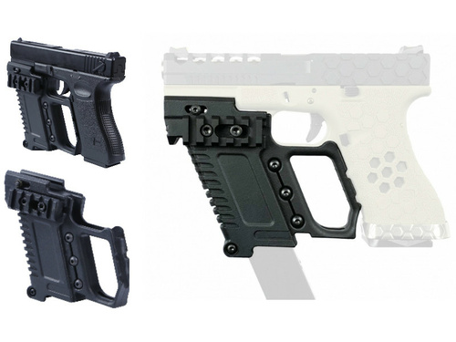 DynamicsHPA - Airsoftový krám, Airsoft zbraně, střelivo, vybavení - WST ergonomický kit GB-37 RIS pro G-series pistole - Černá