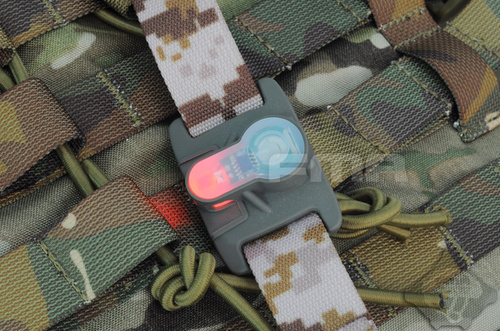 DynamicsHPA - Airsoftový krám, Airsoft zbraně, střelivo, vybavení - FMA taktické poziční světlo na MOLLE vazbu, černý kryt - Zelená