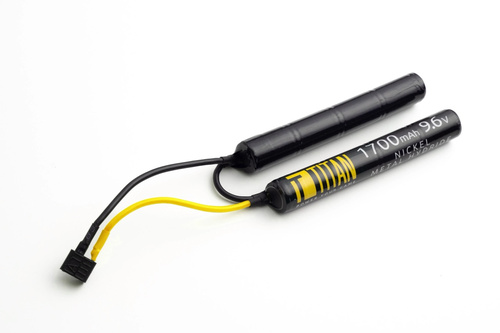DynamicsHPA - Airsoftový krám, Airsoft zbraně, střelivo, vybavení - NiMH baterie TITAN 9.6V 1700mAh, T-Dean - Nunchuk (dvojdílná)