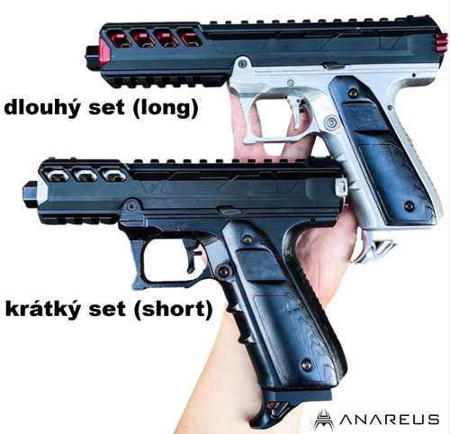 DynamicsHPA - Airsoftový krám, Airsoft zbraně, střelivo, vybavení - CNC Horní set těla pro AAP01 CTM FUKU-2 (dlouhý) - Šedá/černá