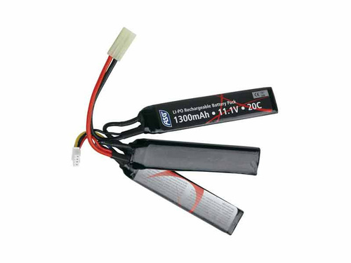 DynamicsHPA - Airsoftový krám, Airsoft zbraně, střelivo, vybavení - Li-Pol baterie ASG 11,1V 1300mAh, 20C, tamiya - Crane (trojdílná)